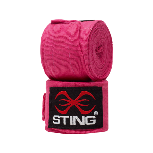 4m Elasticised Hand Wraps Hot Pink