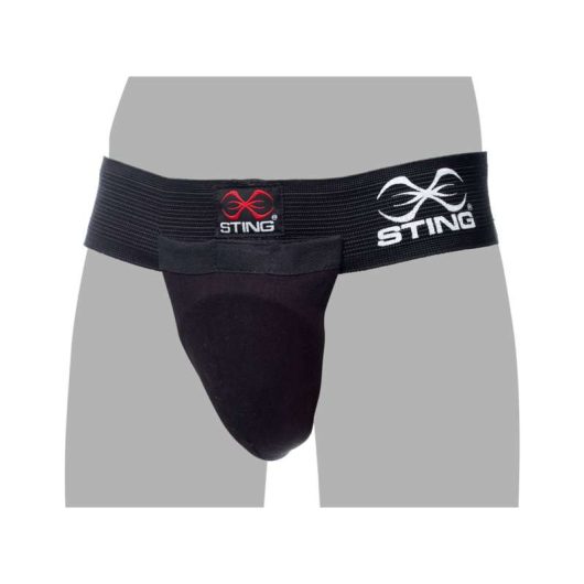 Cotton Groin Guard Black Front