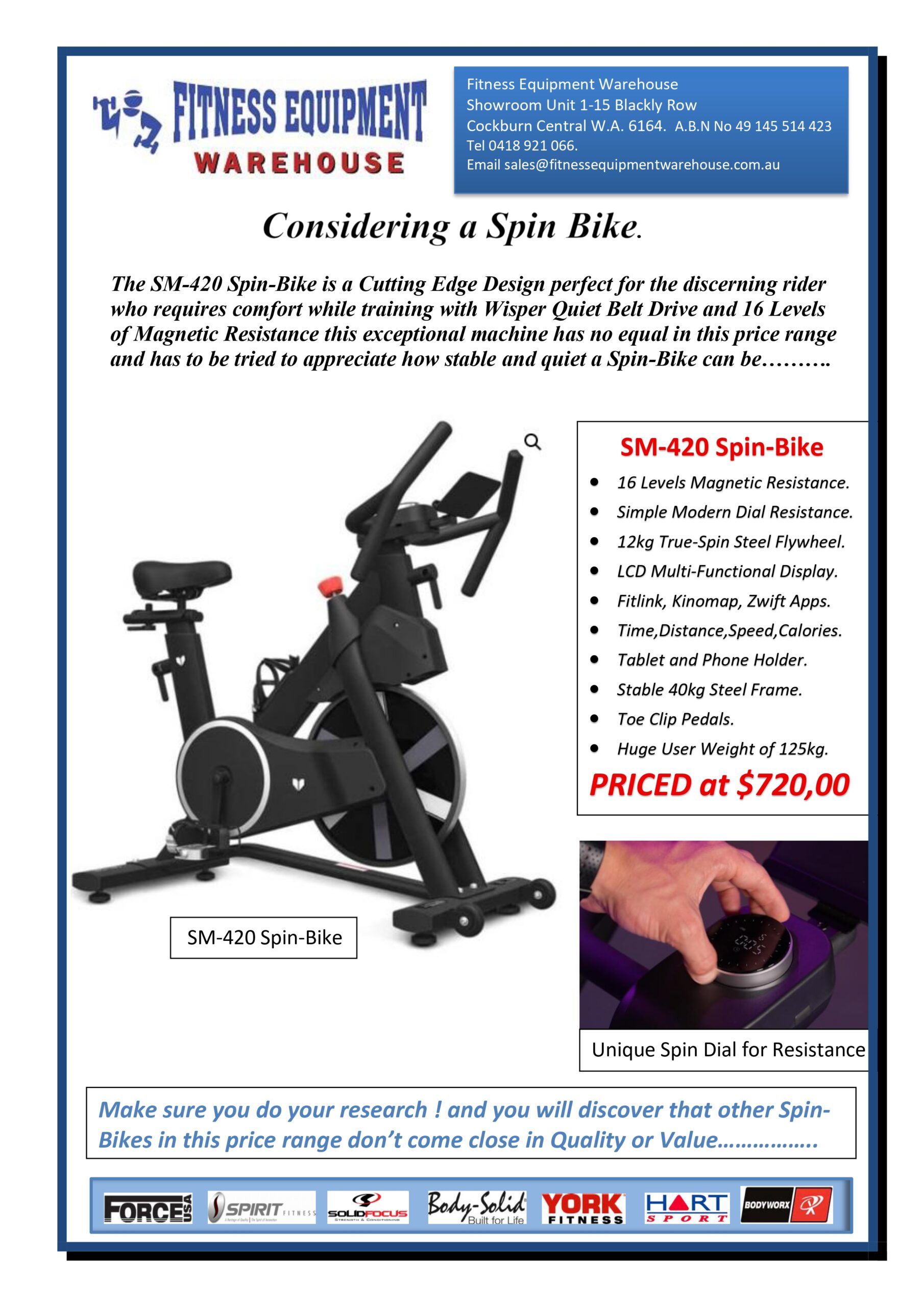 Lifespan SM-420 Spin Bike *JUST ARRIVED* - Image 2